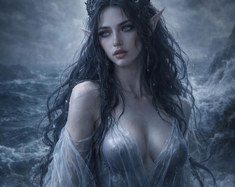 Súcubo del Agua / Emperatriz de las Mareas de la Emoción • Compañero Espiritual - El producto PDF será enviado