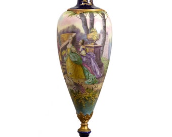Large Ormolu Mounted Porcelain Vase By Manufature Nationale Sèvres, 19th Century
