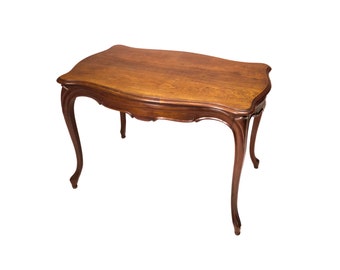 Baroque Style Walnut Desk, 19th Century