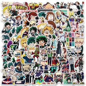 100 Pcs My Hero Academia Anime Series Handmade Stickers - Waterproof, Graffiti Decoration for Phone Cases, Helmets, Water Cups, and Luggage