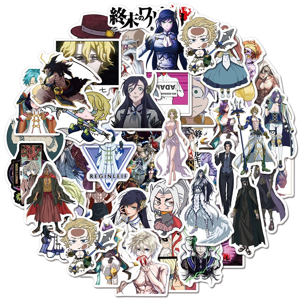 Record Of Ragnarok Adam Thor Poseidon Zeus Sticker Set Of 6 Anime