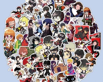 50 Pcs Hot Game PERSONA Anime Series Handmade Stickers Waterproof PVC Decal for Laptop Helmet Bicycle Luggage Guitar Phone Case