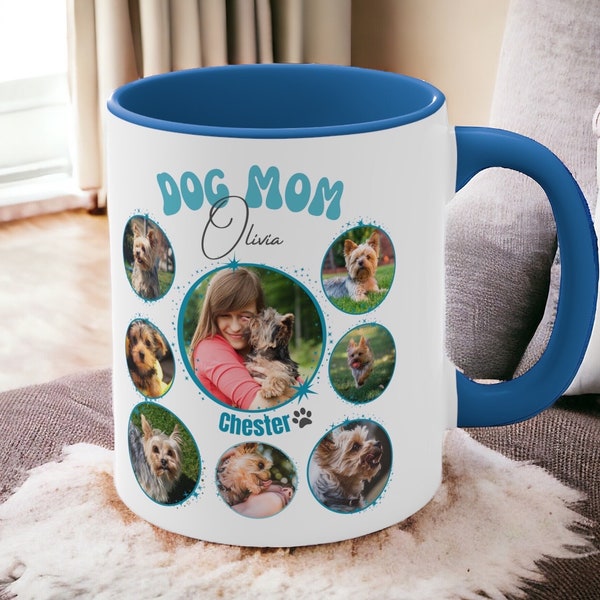 Custom Dog Mom Mug, Personalized Gift, Custom Dog Mom Gift, Photo mug, Dog Owner Gift, Personalized Dog Mom, Dog Remembrance Gift