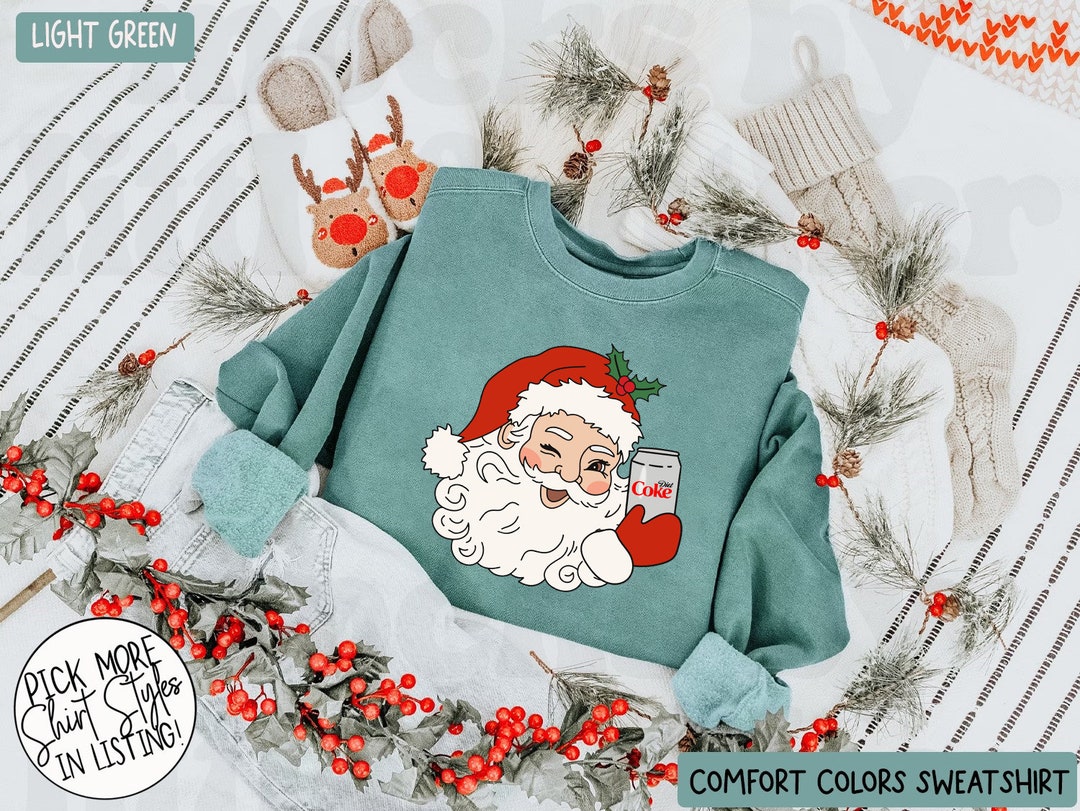 Comfort Colors Santa Diet Coke Sweatshirt, Christmas Diet Coke T-shirt ...