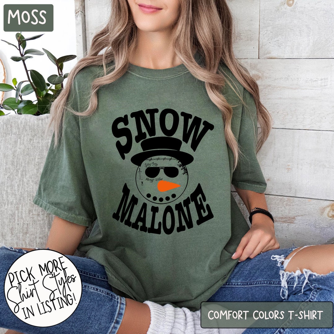 Comfort Colors Snow Malone Christmas Tshirt Snow Ghost Etsy
