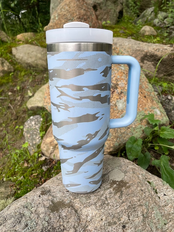 Camoflauge Stanley Quencher 40oz, Stanley Mug, Engraved Tumbler, Engraved  Stanley, Camo Stanley, Full Wrap Stanley, Travel Mug With Handle 