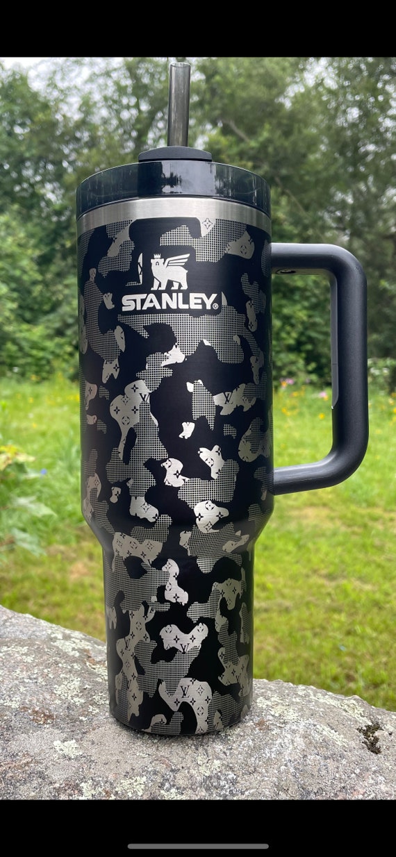 Camoflauge Stanley Quencher 40oz, Stanley Mug, Engraved Tumbler, Engraved  Stanley, Camo Stanley, Full Wrap Stanley, Travel Mug With Handle 