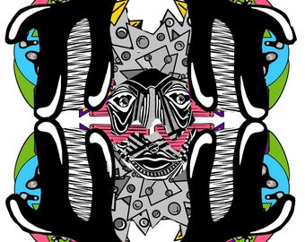 Chaos Theory Art Print: Human-Made Abstract Design (PDF)