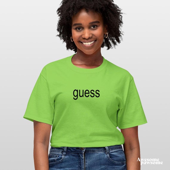Green guess shirt sale