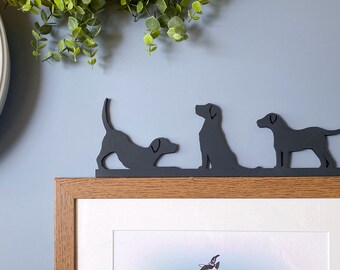 Labrador Dog Wooden Frame Topper