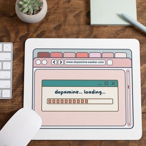 Cute Mouse Pad & Desk Decor - Dopamine Decor Cute Office Decor Desk Accessories Aesthetic Mouse Pad Fun Mouse Pad Large Desk Mat Desk Decor