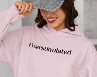 Bluza z kapturem Overstimulated – unisexowa bluza z grubej mieszanki, zapewniająca komfort podczas snu