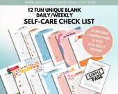 Self-Care Checklist Printable – 12 Fun Daily Trackers (PDF & JPG)