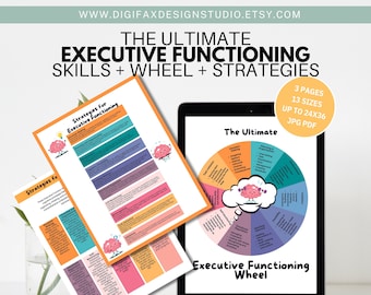 Poster funktionierendes Steuerrad, ADHD Therapie, CBT DBT Fähigkeiten (Digitaler Download)