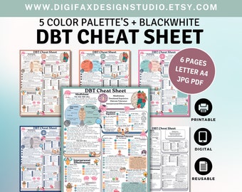 Borderline BPD Growth Mindset Skills Sheet for Occupational Therapy, Mental Health Therapy Tools and Resources for Emotional Regulation