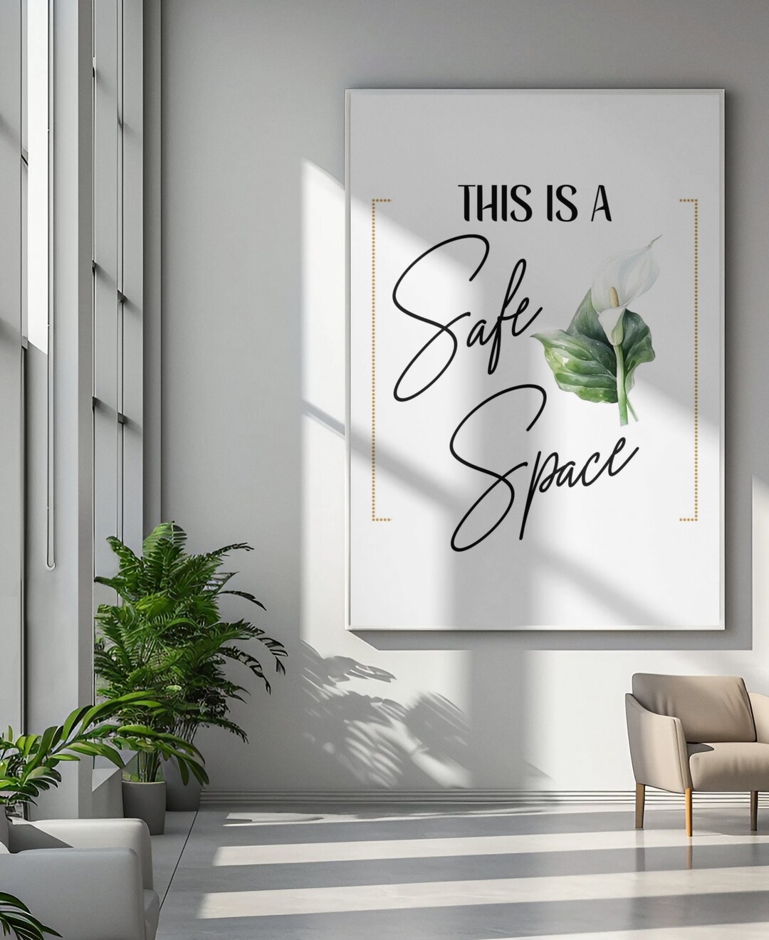 This is a Safe Space Sign for Occupational Therapist Therapy Social ...