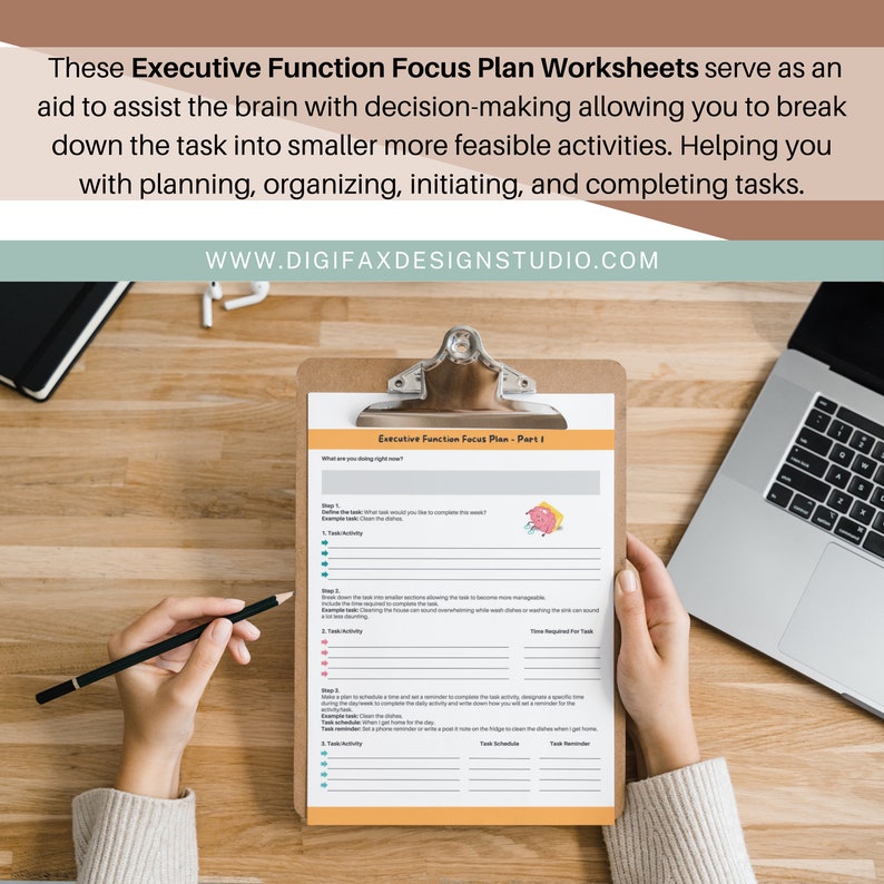 Decision Making Template Executive Function Worksheets for ADHD Task ...