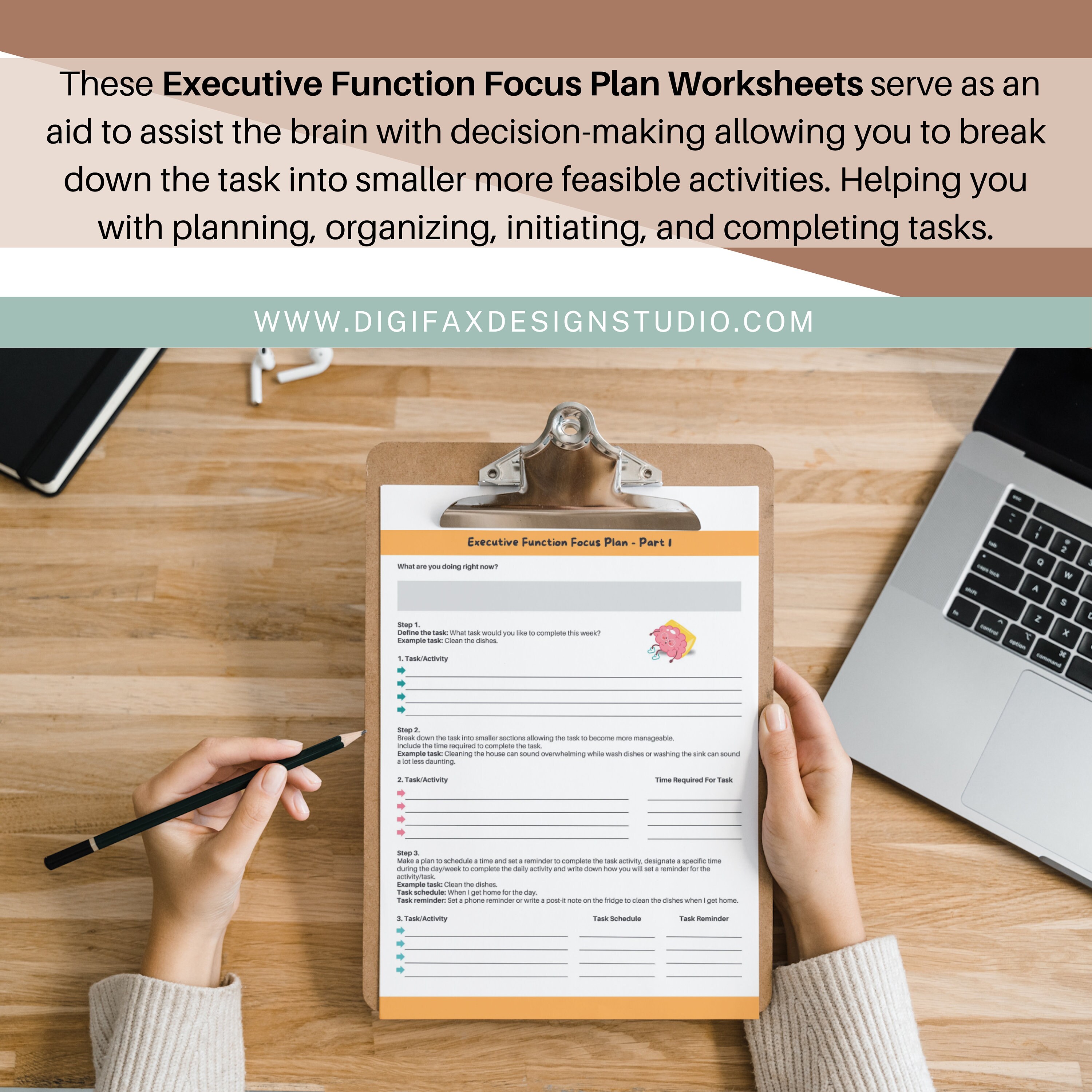 Decision Making Template Executive Function Worksheets for ADHD Task ...