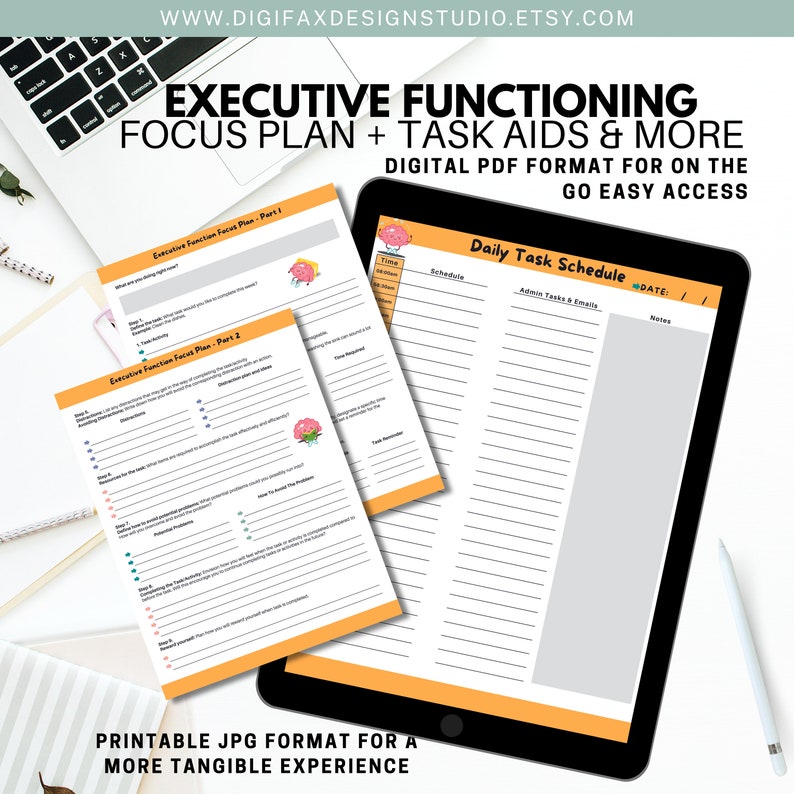 Decision Making Template Executive Function Worksheets for ADHD Task ...