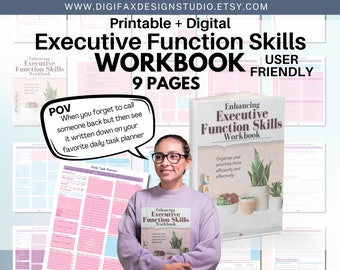 ADHD 実行機能ワークブック – アイゼンハワー法とポモドーロ法のテンプレート (PDF)