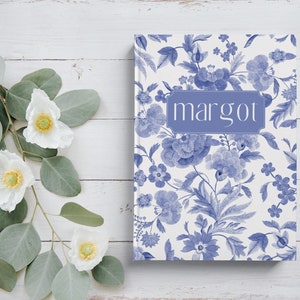 Personalized Hardcover Floral Journal Custom Floral Notebook Lined Hardcover Journal Gift for Her Flower Lover Gift