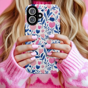 Valentines Hearts Phone Case | Floral Valentines iPhone 16 15 14  Pro Max | Google 9 | Samsung | Valentines Gift Ideas | Gift for Girlfriend