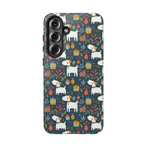 Christmas Dog Phone Case | Cute Dog Holiday Phone Case | iPhone 16 15 14 | Pixel | Samsung | Dog Lover Christmas Gift | Dog Gift