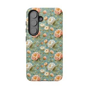 Peonies Floral Phone Case | Flower Lover Gift | Cottagecore Phone Tough Case| iPhone | Pixel | Samsung | Mothers Day Gift