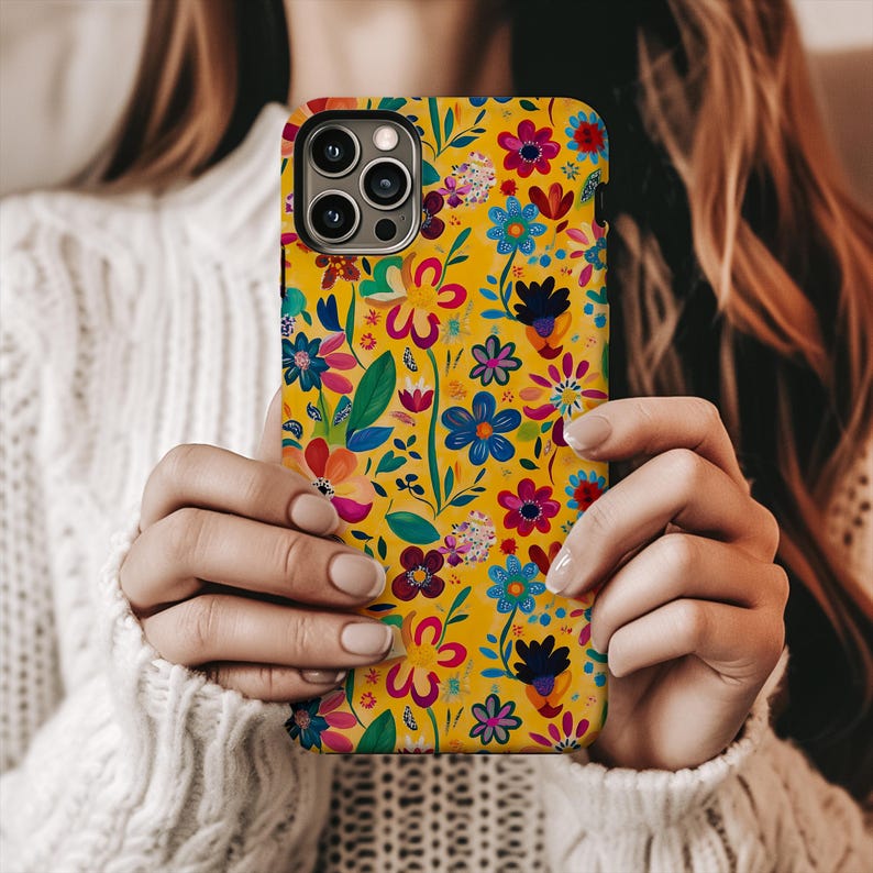 Wildflower Floral Phone Case, iPhone 16 15 14  Pro Max Case, Google, Samsung, Florist Gift, Flower Lover Gift, Gift for Mom, Gift for Her