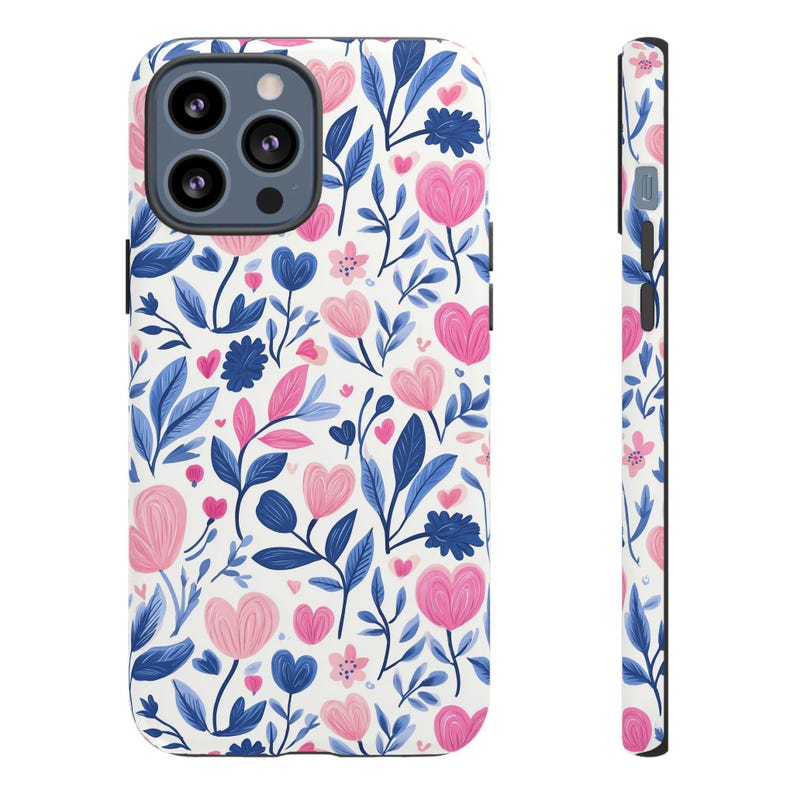 Valentines Hearts Phone Case | Floral Valentines iPhone 16 15 14  Pro Max | Google 9 | Samsung | Valentines Gift Ideas | Gift for Girlfriend