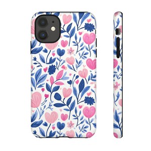 Valentines Hearts Phone Case | Floral Valentines iPhone 16 15 14  Pro Max | Google 9 | Samsung | Valentines Gift Ideas | Gift for Girlfriend