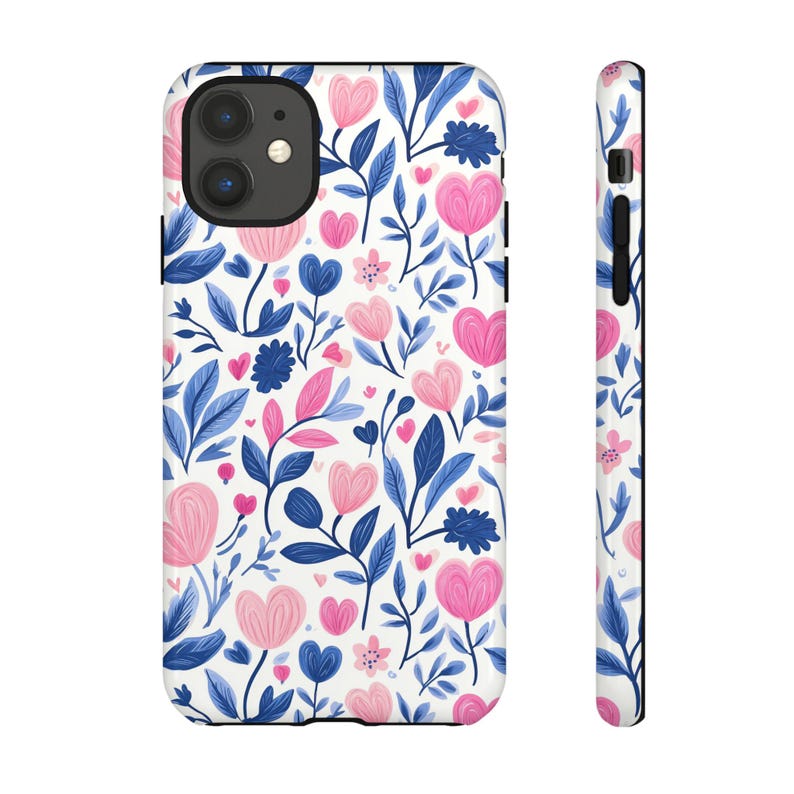 Valentines Hearts Phone Case | Floral Valentines iPhone 16 15 14  Pro Max | Google 9 | Samsung | Valentines Gift Ideas | Gift for Girlfriend