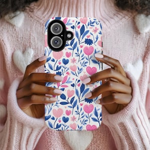 Valentines Hearts Phone Case | Floral Valentines iPhone 16 15 14  Pro Max | Google 9 | Samsung | Valentines Gift Ideas | Gift for Girlfriend