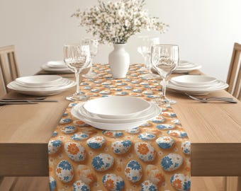 Easter Egg Floral Table Runner | Seasonal Housewarming Gift | Spring Decor