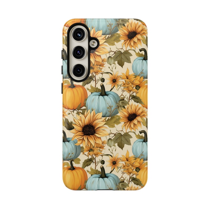 pumpkin and sunflower phone case fall