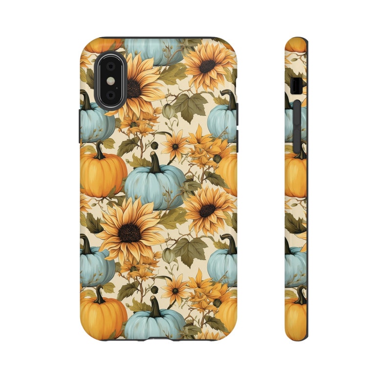 Pumpkin Sunflower Fall Phone Case Autumn iPhone Pixel Samsung Cover image 7
