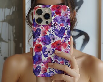 Valentines Hearts Floral Phone Case | iPhone 17 Pro | Pixel | Samsung | Sweetheart Gift