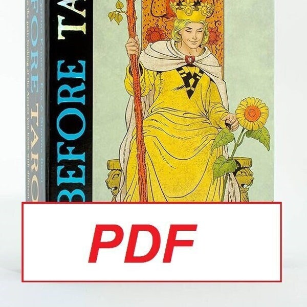 Before Tarot PDF Digital Guidebook Booklet Download, Quick Digital Pdf Download