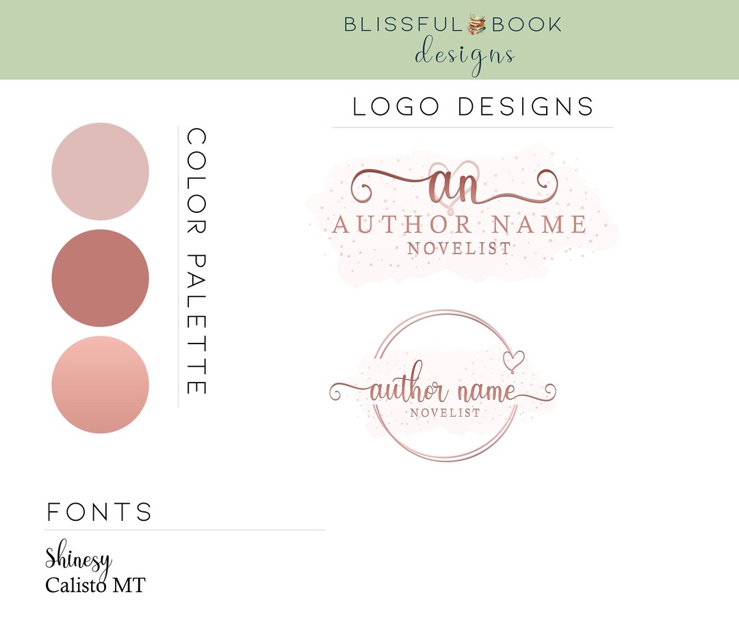 Premade Editable Logo Design Customizable Canva Photoshop - Etsy