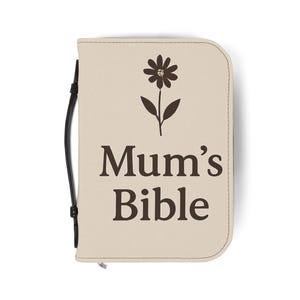 Floral PU Leather Bible Cover: Protective Book Sleeve, Religious Gift