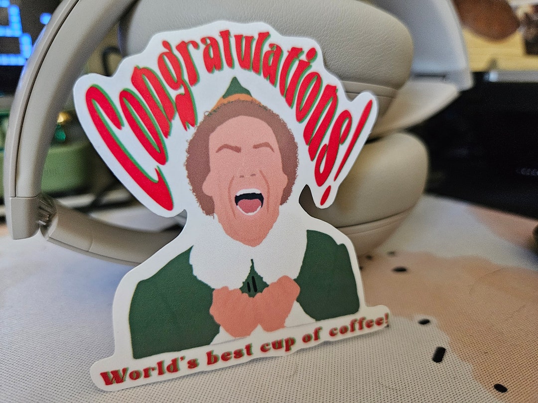 Buddy the Elf World's Best Cup of Coffee elf Etsy