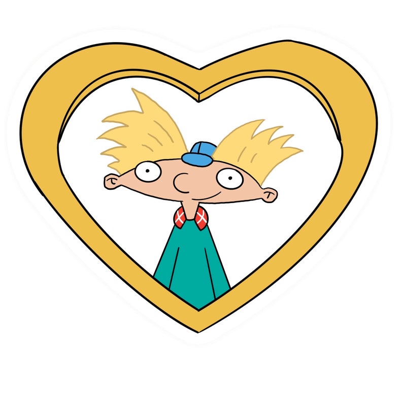 Hey Arnold Helgas Locket Waterproof 3'' Sticker Etsy