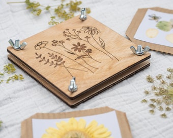 Flower Press: Handcrafted with Engraved Floral Motive