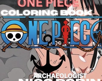 Coloring book |Printable| one piece |NICO ROBIN | anime| pdf format| limited edition |archaeologist |robin