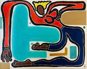 Pintura al óleo original, "El precio de los huevos", 16x20; firmada por el artista Jesús V. Murillo