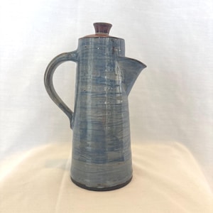 Vintage Ceramic Coffee Pot | Broadway Pottery | Handmade by Muriel Tudor Jones | 1960's | Worcestershire, England