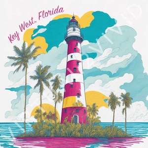 Whimsical Key West Lighthouse 2 (Florida)