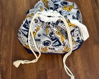 Midi Penn State bucket bag, bucket bag PSU, bucket bag, travel bag, Penn State bag