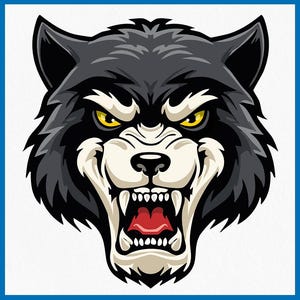 Wolf Kopf SVG, Wolf Gesicht SVG, Wolf SVG, Wolf Clipart, Wolf Png-Datei, Wütend Wolf SVG, SVG-Dateien für Cricut, digitaler Download