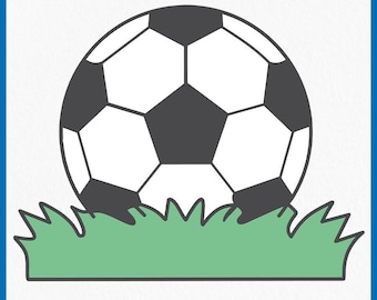 Soccer Ball SVG, Soccer ball with grass svg, Soccer Ball Clipart, Personalized png files, svg files for cricut, Digital Download